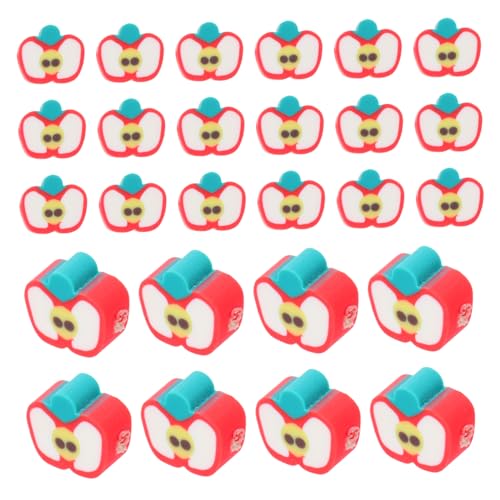 Homoyoyo 60 Stück Polymer Clay Beads Obstscheiben Form Leicht Diy Schmuckzubehör für Armband Halskette Ohrringe Basteln Obstmotiv Spacer Perlen von Homoyoyo