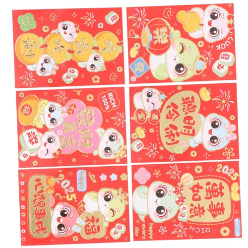Homoyoyo 60 Stück Rote Umschläge aus Papier für Chinesisches Neujahr Traditionelle Hongbao mit Glückssymbolen Robuste Festival Dekoration Großpackung Festliche Geschenkumschläge Homoyoyo 60 Stück Rote Umschläge aus Papier für Chinesisches Neujahr Traditionelle Hongbao mit Glückssymbolen Robuste Festival Dekoration Großpackung Festliche Geschenkumschläge von Homoyoyo