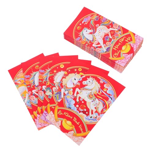 Homoyoyo 60 Stück Rote Umschläge für das Frühjahrsfest des Pferdes Chinesische rote Umschläge Vietnamesische Hong Bao pakete Hochzeitsumschläge Geldpaket Papier Homoyoyo 60 Stück Rote Umschläge für das Frühjahrsfest des Pferdes Chinesische rote Umschläge Vietnamesische Hong Bao pakete Hochzeitsumschläge Geldpaket Papier von Homoyoyo