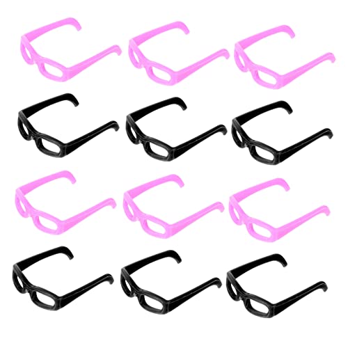 Homoyoyo 60 Stück Sonnenbrillen Requisiten realistisch Gläser Mini-Brille für Puppenzubehör Puppe mit Brille Sonnenbrille Ornament Mini-Zubehör Mini -Sonnenbrille für Handwerk Plastik von Homoyoyo