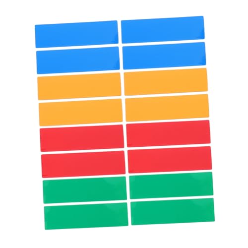 Homoyoyo 60 Stück Teiliges Bunte Beschreibbare Dry Erase Magnetetiketten Wiederverwendbare Magnetische Namensschilder für Kühlschrank Whiteboard und Pinnwand Einfach Abwischbar Praktische von Homoyoyo