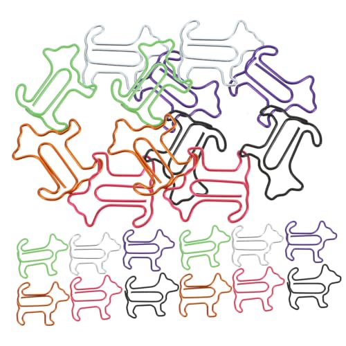 Homoyoyo 60 Stück Teiliges Bunte Hund Büroklammern aus Dekorative Kleine Lesezeichen für Büro Schule und Zuhause Stabile Rostfreie Papierclips mit Süßem Hundedesign Homoyoyo 60 Stück Teiliges Bunte Hund Büroklammern aus Dekorative Kleine Lesezeichen für Büro Schule und Zuhause Stabile Rostfreie Papierclips mit Süßem Hundedesign von Homoyoyo