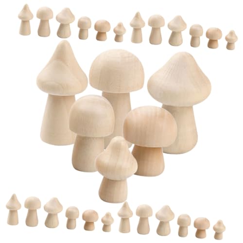 Homoyoyo 60 Stück Teiliges DIY Bastelset Holzpilze Unvollendete Naturholz Pilzfiguren zum Bemalen Kunsthandwerk für Jungen und Mädchen Kreative Dekoration Homoyoyo 60 Stück Teiliges DIY Bastelset Holzpilze Unvollendete Naturholz Pilzfiguren zum Bemalen Kunsthandwerk für Jungen und Mädchen Kreative Dekoration von Homoyoyo