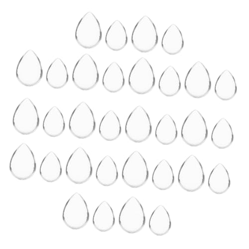 Homoyoyo 60 Stück Teiliges Glas Cabochons Wassertröpfchenform Transparent Flach Rückseite für DIY Schmuckherstellung Basteln Halbrund ohne Langlebig Vielseitig Homoyoyo 60 Stück Teiliges Glas Cabochons Wassertröpfchenform Transparent Flach Rückseite für DIY Schmuckherstellung Basteln Halbrund ohne Langlebig Vielseitig von Homoyoyo