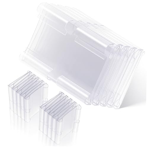 Homoyoyo 60 Stück Teiliges PVC Preisschild mit Transparenten Kunststoff Etikettenhaltern Elastische Clips für Regale Langlebige Preisträger zur und Preisanzeige im Supermarkt und von Homoyoyo