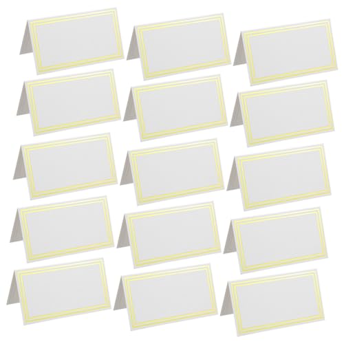 Homoyoyo 60 Stück Tischkarten mit Bronziertem Stabile Papierkarten für Hochzeitsplatzierung Elegante Namenskarten für Bankette Dinner und Festliche Tischdekoration Homoyoyo 60 Stück Tischkarten mit Bronziertem Stabile Papierkarten für Hochzeitsplatzierung Elegante Namenskarten für Bankette Dinner und Festliche Tischdekoration von Homoyoyo