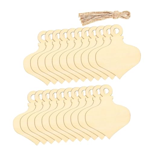 Homoyoyo 60 Stück Unbehandelte Holzscheiben mit Naturholz für DIY Basteln Handliche Holzplatten für Malerei Gravur Weihnachtsdeko und Kreative Holzornamente von Homoyoyo