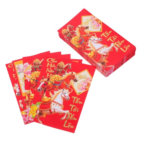 Homoyoyo 60 Stück Vietnamesische Neujahrsrotumschläge Rote Umschläge Pferdejahr Lunar Year Envelopes Traditionelle Hong Bao Für Frühlingsfest Party Geschenkumschläge Homoyoyo 60 Stück Vietnamesische Neujahrsrotumschläge Rote Umschläge Pferdejahr Lunar Year Envelopes Traditionelle Hong Bao Für Frühlingsfest Party Geschenkumschläge von Homoyoyo