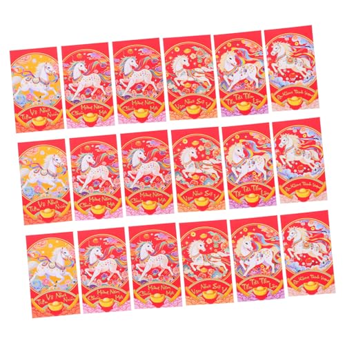 Homoyoyo 60 Stück Vietnamesische Rote Umschläge Langformat Pferdejahr Lunar Year Asiatische Geldumschläge Für Chinesisches Frühlingsfest Traditionelles Hong Bao Homoyoyo 60 Stück Vietnamesische Rote Umschläge Langformat Pferdejahr Lunar Year Asiatische Geldumschläge Für Chinesisches Frühlingsfest Traditionelles Hong Bao von Homoyoyo