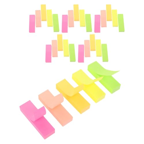 Homoyoyo 600 Stück Sticky Index Tabs Selbstklebende Bunte Seitenmarker Schreibbare Haftnotizen Für Bücher Notizen Organisieren Büro Schule von Homoyoyo