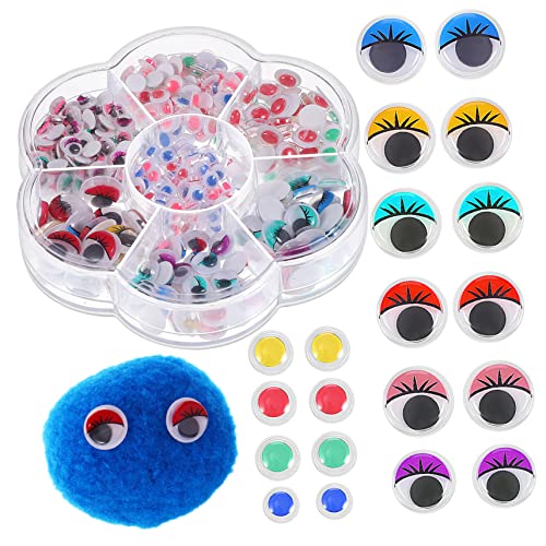 Homoyoyo 600Stücke Selbstklebende Wackelaugen für DIY Augen für Bastelprojekte Handgemachte Wackelaugen zum Aufkleben Bastelmaterialien für Handwerk Homoyoyo 600Stücke Selbstklebende Wackelaugen für DIY Augen für Bastelprojekte Handgemachte Wackelaugen zum Aufkleben Bastelmaterialien für Handwerk von Homoyoyo