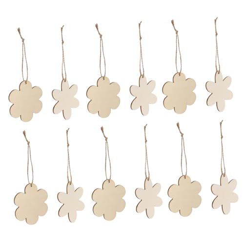 Homoyoyo 60Stücke Holzblumen Hängende Ornamente DIY Graffiti Holzscheiben für Ostern Geburtstagsfeiern und Hochzeiten Unbeschichtet mit Hanfseilen Gestalten Homoyoyo 60Stücke Holzblumen Hängende Ornamente DIY Graffiti Holzscheiben für Ostern Geburtstagsfeiern und Hochzeiten Unbeschichtet mit Hanfseilen Gestalten von Homoyoyo