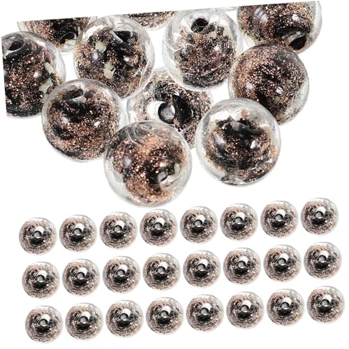 Homoyoyo 60Stücke Leuchtende Glasperlen Für DIY Schmuckherstellung Schwarze Luminous Perlen Für Armbänder Halsketten Und Perlendekorationen Gemischte Glasperlen von Homoyoyo