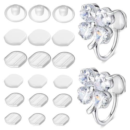 Homoyoyo 60Stücke Silikon Ohrring Stopper Clip Ohrring Verschlüsse Nonskid Ohrring Polster Sicherer Halt Für Ohrringe Ohrring Zubehör Homoyoyo 60Stücke Silikon Ohrring Stopper Clip Ohrring Verschlüsse Nonskid Ohrring Polster Sicherer Halt Für Ohrringe Ohrring Zubehör von Homoyoyo