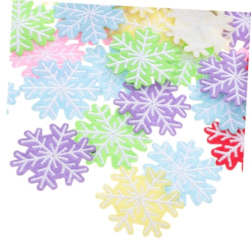 Homoyoyo 60Stücke Weihnachtsapplikationen Aufnäher für DIY Kleidung Stoffe und Dekoration Zufällige Farben Weihnachtsdesign für Festliche von Homoyoyo