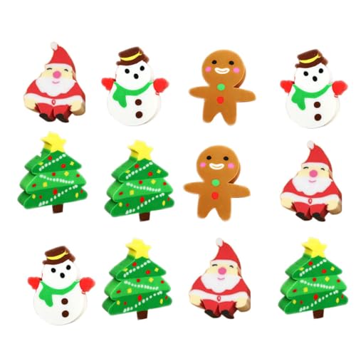 Homoyoyo 60er Set Weihnachtsradiergummis Für – Bunte Santa Und Schneemann Motive - Ideales Schulbedarf Für Kreative Bastelstunden Und Festliche Freude Homoyoyo 60er Set Weihnachtsradiergummis Für – Bunte Santa Und Schneemann Motive - Ideales Schulbedarf Für Kreative Bastelstunden Und Festliche Freude von Homoyoyo