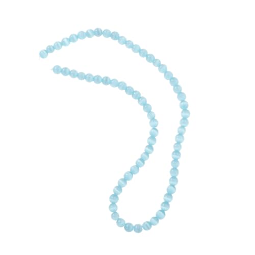 Homoyoyo 66 Stück Teiliges Natürliche Blaue Katzenauge Edelstein Perlen Armband Zubehör Rund Glatt Komfortabel Unisex Schmuckherstellung Homoyoyo 66 Stück Teiliges Natürliche Blaue Katzenauge Edelstein Perlen Armband Zubehör Rund Glatt Komfortabel Unisex Schmuckherstellung von Homoyoyo