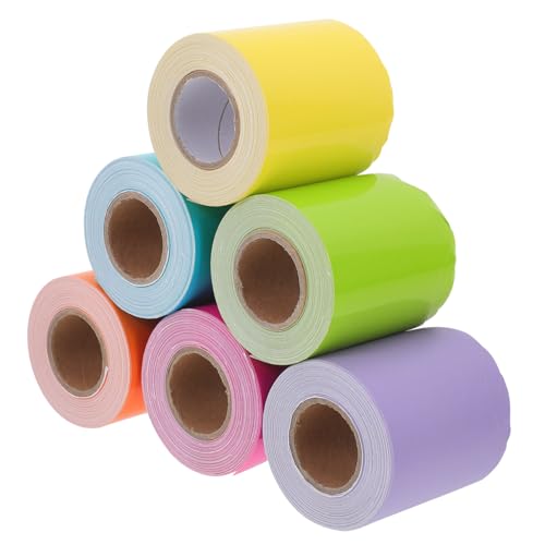 Homoyoyo 6Rollen Dekorative Pinnwand Grenze Wasserfestes Farbband Für Klassenzimmer Und Vielseitige Pinnwanddekorationen Ohne Kleber Wandverzierung Homoyoyo 6Rollen Dekorative Pinnwand Grenze Wasserfestes Farbband Für Klassenzimmer Und Vielseitige Pinnwanddekorationen Ohne Kleber Wandverzierung von Homoyoyo