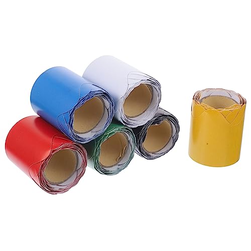 Homoyoyo 6Rollen Dekorative Pinnwand Ränder Wellenbordüren Für Klassenzimmer Büro Und Festlichkeiten Grenzpapier von Homoyoyo