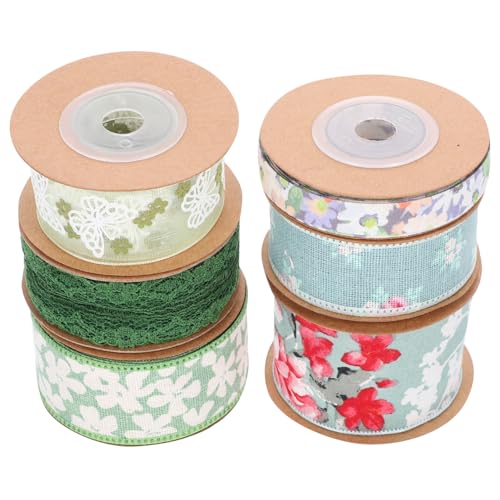 Homoyoyo 6Rollen Geschenkband Zartem Organza À zum Verpacken und Dekorieren von Geschenken DIY Projekten und Heimdekorationen Leicht Zuzuschneiden und Praktisch Homoyoyo 6Rollen Geschenkband Zartem Organza À zum Verpacken und Dekorieren von Geschenken DIY Projekten und Heimdekorationen Leicht Zuzuschneiden und Praktisch von Homoyoyo