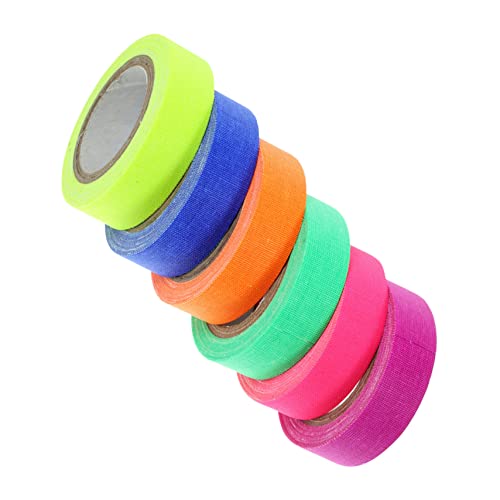 Homoyoyo 6Rollen Neonband UV Blacklight Klebeband Für Partydekoration Fluoreszierendes Klebeband Farben Einfach Abzuziehen Und Anzubringen Homoyoyo 6Rollen Neonband UV Blacklight Klebeband Für Partydekoration Fluoreszierendes Klebeband Farben Einfach Abzuziehen Und Anzubringen von Homoyoyo