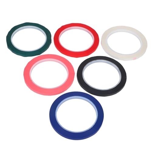 Homoyoyo 6Rollen Pet Isolierbänder Für Whiteboards Beschriftbares Klebeband Hitzebeständig Für Markierungen Und Projekte Verschiedenen Farben Homoyoyo 6Rollen Pet Isolierbänder Für Whiteboards Beschriftbares Klebeband Hitzebeständig Für Markierungen Und Projekte Verschiedenen Farben von Homoyoyo
