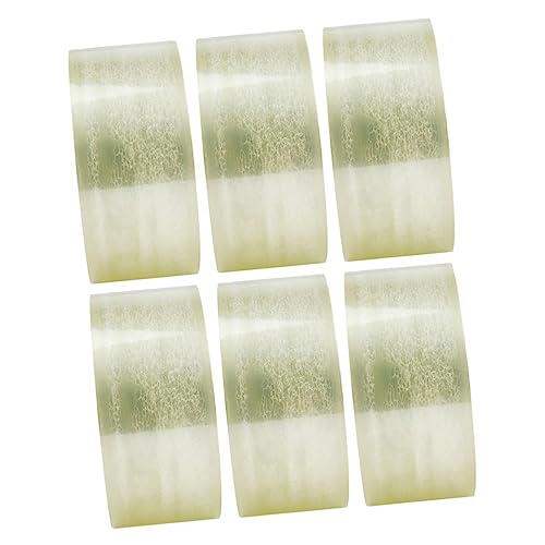 Homoyoyo 6Rollen Tragbares Dichtungsband Geräuscharmes Verpackungsband für Lager und Büro Transparente Klebebänder für Sichere Verpackung von Homoyoyo