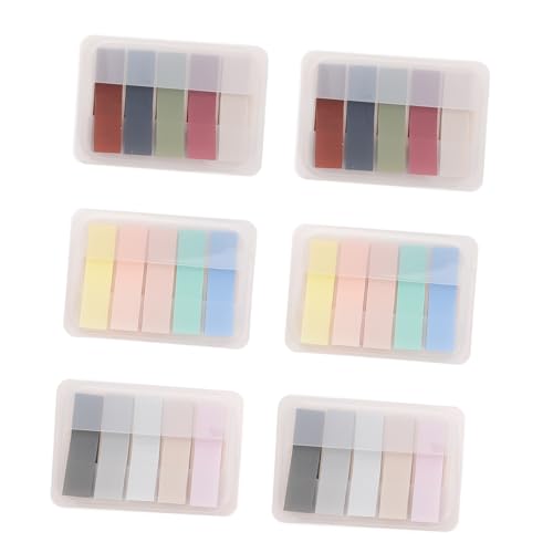 Homoyoyo 6Stücke Büro Memo Aufkleber Retro und Pastellfarben Selbstklebend Praktische Notizen für Schule und Zuhause Ablösbar Rückstände für Notizen und Organisation Homoyoyo 6Stücke Büro Memo Aufkleber Retro und Pastellfarben Selbstklebend Praktische Notizen für Schule und Zuhause Ablösbar Rückstände für Notizen und Organisation von Homoyoyo