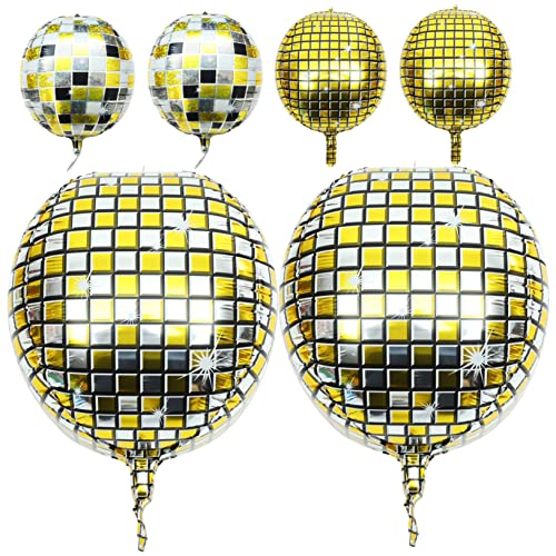 Homoyoyo 6Stücke Disco Ball Party Dekoration Teilig Reflexionsballons für Geburtstagsfeiern Hochzeiten Musikfestivals und Tanzpartys Vielseitige Event Dekorationen Homoyoyo 6Stücke Disco Ball Party Dekoration Teilig Reflexionsballons für Geburtstagsfeiern Hochzeiten Musikfestivals und Tanzpartys Vielseitige Event Dekorationen von Homoyoyo