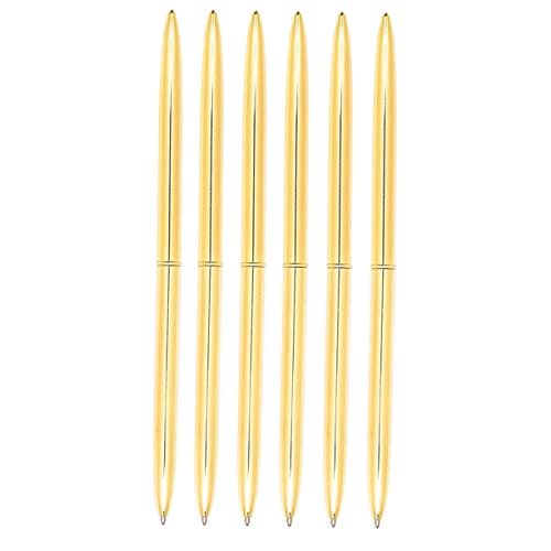 Homoyoyo 6Stücke Dual Head Kugelschreiber aus Metall Leichter Gold Kugelschreiber mit Blauer für Schule Büro und Ergonomisches Design für Komfortables Schreiben Homoyoyo 6Stücke Dual Head Kugelschreiber aus Metall Leichter Gold Kugelschreiber mit Blauer für Schule Büro und Ergonomisches Design für Komfortables Schreiben von Homoyoyo