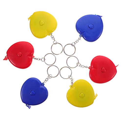 Homoyoyo 6Stücke Herzförmiges Maßband Einziehbares Klebeband Für Körper Und Kleidungsmaße Multifunktionales Messband Für Fitness Und Diäten Homoyoyo 6Stücke Herzförmiges Maßband Einziehbares Klebeband Für Körper Und Kleidungsmaße Multifunktionales Messband Für Fitness Und Diäten von Homoyoyo