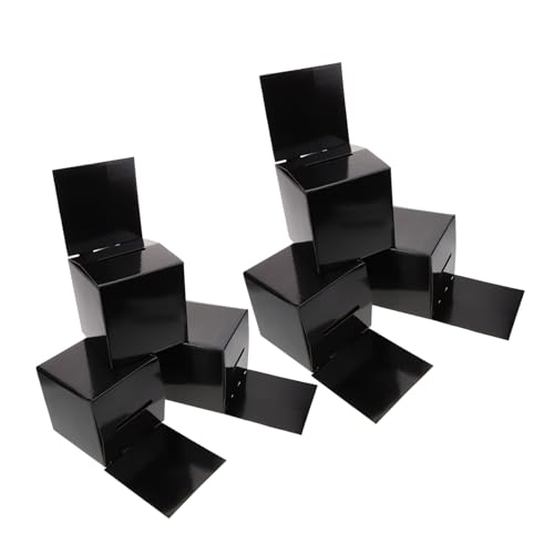 Homoyoyo 6Stücke Hochzeitsempfangskarten Sammelbox Schwarze Pappbox Für Hochzeitskarten Stabile Papierbox Zur Aufbewahrung Von Geldgeschenken Und Karten Für Hochzeiten Und Feiern von Homoyoyo