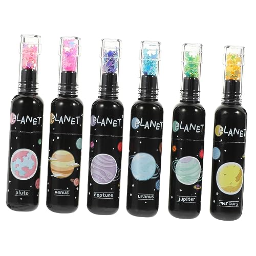 Homoyoyo 6Stücke Kawaii Planet Highlighter Für Süße Marker Pens Für Schule Und Bastelprojekte Cartoon Design Für Kreative Markierungen von Homoyoyo
