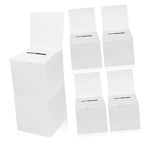 Homoyoyo 6Stücke Lotterieboxen Abstimmungsboxen Aus Karton Für Spendenaktionen Und Praktische Aufbewahrungslösungen Für Jede Veranstaltung von Homoyoyo
