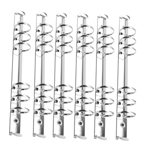 Homoyoyo 6Stücke Metall Ringbuchordner Aktenordner Loseblatt Buchbinder Ringe Für Scrapbooking Und Bürobedarf Silber Homoyoyo 6Stücke Metall Ringbuchordner Aktenordner Loseblatt Buchbinder Ringe Für Scrapbooking Und Bürobedarf Silber von Homoyoyo