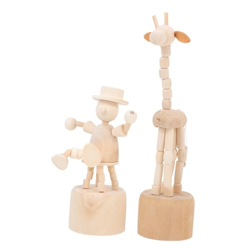 Homoyoyo 6Stücke Teiliges Hölzernes DIY Bastelset Für Holzspielzeuge Zur Wohnkultur Holzfiguren Und Giraffen Bastelprojekte Und Dekoration von Homoyoyo