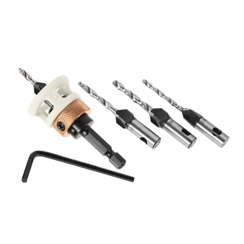 Homoyoyo 6Stücke Teiliges Holzbohrer Set mit Einstellbaren Tiefenanschlägen Präzise Bohrer für Professionelle Tischlerei und DIY Projekte Verstärkt mit Langlebigem Legierungskopf Homoyoyo 6Stücke Teiliges Holzbohrer Set mit Einstellbaren Tiefenanschlägen Präzise Bohrer für Professionelle Tischlerei und DIY Projekte Verstärkt mit Langlebigem Legierungskopf von Homoyoyo