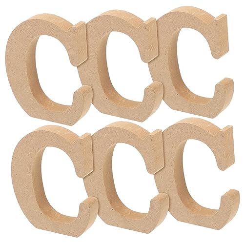 Homoyoyo 6Stücke Teiliges Holzbuchstaben Zur Wanddekoration DIY Hochzeit Party Holzbriefschild Für Gestaltung Und Festliche Anlässe Langlebig Und Vielseitig Einsetzbar von Homoyoyo