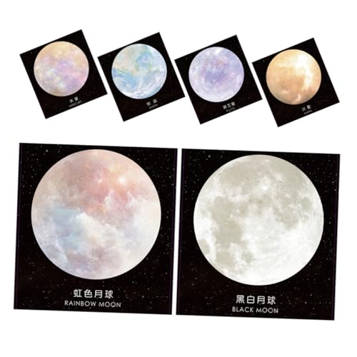 Homoyoyo 6Stücke Teiliges Planetarische Haftnotizen Runde Selbstklebende Notizzettel im Einzigartigen Design Erde Mond Mond Mars Pluto für Büro Schule Homoyoyo 6Stücke Teiliges Planetarische Haftnotizen Runde Selbstklebende Notizzettel im Einzigartigen Design Erde Mond Mond Mars Pluto für Büro Schule von Homoyoyo