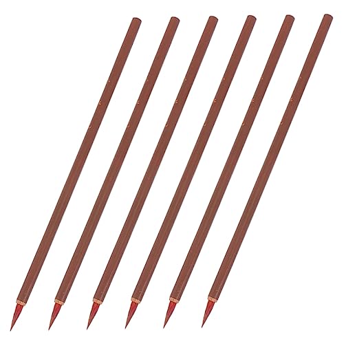 Homoyoyo 6Stücke Traditionelle Chinesische Kalligraphie Pinsel Hochwertige Malpinsel Für Kalligraphie Und Aquarellmalerei Künstler Und Hobbyisten Tragbarer Malbeutel von Homoyoyo