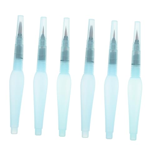 Homoyoyo 6Stücke Wasserbürstenstifte für Aquarellmalerei Praktische Pinsel für Kunstprojekte für Erwachsene für Wasserlösliche Farben und Pigmente Homoyoyo 6Stücke Wasserbürstenstifte für Aquarellmalerei Praktische Pinsel für Kunstprojekte für Erwachsene für Wasserlösliche Farben und Pigmente von Homoyoyo