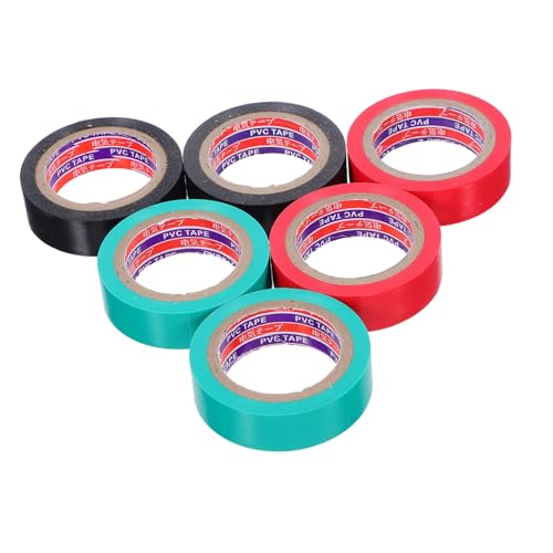 Homoyoyo 6pcs Pvc Elektrisches Band Hochtemperatur Automobil -wärmebänder Eletrisches Klebeband Elektrisches Klebeband Wasserdes Dünne Pvc -elektrobänder Homoyoyo 6pcs Pvc Elektrisches Band Hochtemperatur Automobil -wärmebänder Eletrisches Klebeband Elektrisches Klebeband Wasserdes Dünne Pvc -elektrobänder von Homoyoyo