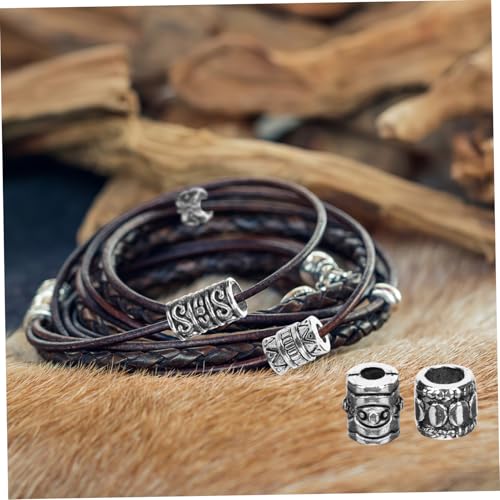 Homoyoyo 7 Packungen Teiliges Metall Spacer Perlen Antik Optik Großloch Distanzperlen für Schmuckherstellung Armbänder Halsketten DIY Bastelperlen Zubehör Homoyoyo 7 Packungen Teiliges Metall Spacer Perlen Antik Optik Großloch Distanzperlen für Schmuckherstellung Armbänder Halsketten DIY Bastelperlen Zubehör von Homoyoyo