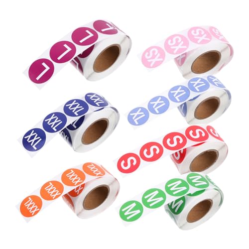 Homoyoyo 7 Rollen Größe Aufkleber Weiße Klebeetiketten Kleidung Für Tuch Kreis Aufkleber Beschriftungen Farbig Zwinkern Name Runden Waschbar Selbstklebendes Beschichtetes Papier Homoyoyo 7 Rollen Größe Aufkleber Weiße Klebeetiketten Kleidung Für Tuch Kreis Aufkleber Beschriftungen Farbig Zwinkern Name Runden Waschbar Selbstklebendes Beschichtetes Papier von Homoyoyo