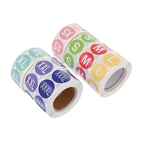 Homoyoyo 7 Rollen Größenaufkleber Selbstklebende Rund Kleidung Etiketten Xs bis Xxxl Je für Textil Kennzeichnung und Wäsche Sortieren Homoyoyo 7 Rollen Größenaufkleber Selbstklebende Rund Kleidung Etiketten Xs bis Xxxl Je für Textil Kennzeichnung und Wäsche Sortieren von Homoyoyo