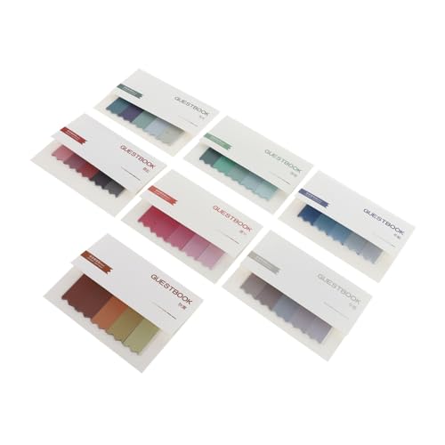 Homoyoyo 7 Sätze Gradient Haftnotizen Selbstklebende Memo Pads in Pastellfarben Praktische Notizzettel für Büro Schule und Zuhause Glattes Schreibpapier Vielseitig Verwendbar als von Homoyoyo