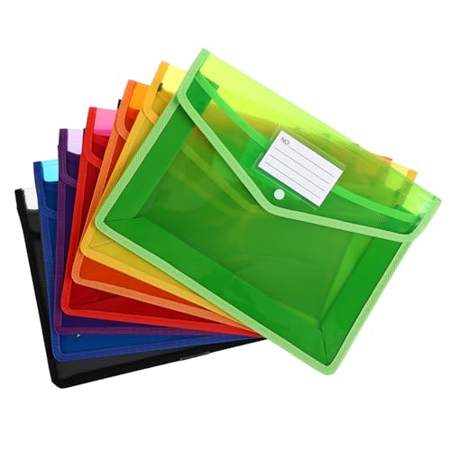 Homoyoyo 7 Stück Dokumentenmappe Ordner mit Druckknopfverschluss Transparente Aktenhüllen für Bürobedarf und Persönliche Organisation Homoyoyo 7 Stück Dokumentenmappe Ordner mit Druckknopfverschluss Transparente Aktenhüllen für Bürobedarf und Persönliche Organisation von Homoyoyo