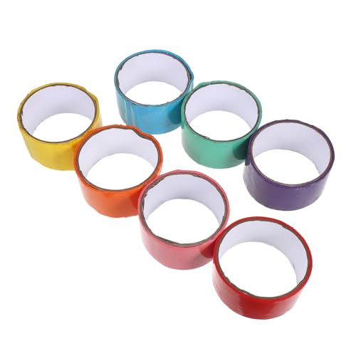Homoyoyo 7 Stück Teiliges Buntes Breit Stark Haftendes DIY Klebeband für Ballherstellung Vielseitiges Regenbogen Klebeband für Bastelprojekte Dekoration und Entspannungsspiele für Homoyoyo 7 Stück Teiliges Buntes Breit Stark Haftendes DIY Klebeband für Ballherstellung Vielseitiges Regenbogen Klebeband für Bastelprojekte Dekoration und Entspannungsspiele für von Homoyoyo
