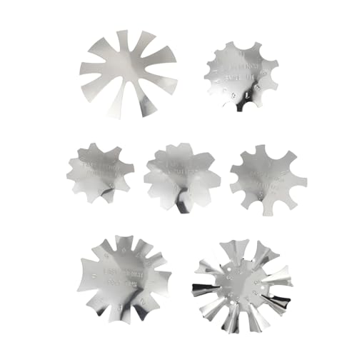 Homoyoyo 7 Stück Teiliges Maniküre Trimmer aus Edelstahl Vielseitige Nagelkunst Schablonen für DIY Nagelmodellierung Langlebige Nail Art Stencils für Professionelle und Private Nagelpflege Homoyoyo 7 Stück Teiliges Maniküre Trimmer aus Edelstahl Vielseitige Nagelkunst Schablonen für DIY Nagelmodellierung Langlebige Nail Art Stencils für Professionelle und Private Nagelpflege von Homoyoyo