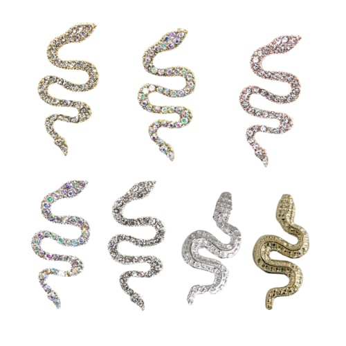 Homoyoyo 7 Stück Teiliges Nail Gems mit Vintage Schlangenform Glänzenden Strasssteinen aus Hochwertiger Legierung Langlebig für DIY Nagelkunst und Professionelle Maniküre Homoyoyo 7 Stück Teiliges Nail Gems mit Vintage Schlangenform Glänzenden Strasssteinen aus Hochwertiger Legierung Langlebig für DIY Nagelkunst und Professionelle Maniküre von Homoyoyo